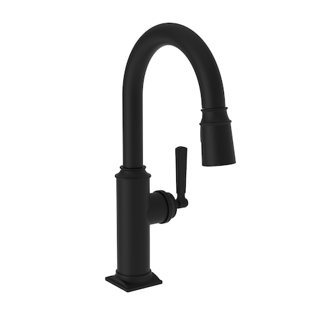Newport Brass Prep/Bar Pull Down Faucet in Flat Black 3170-5203-56